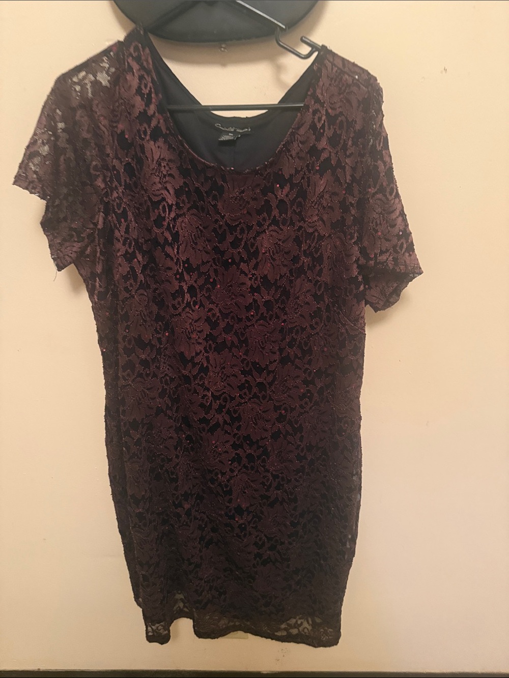 ELF Black and Cream Women's Dress with Script Label